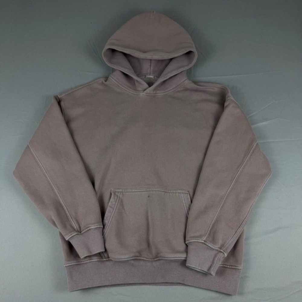 Abercrombie Fitch Oversizedโ Hoodie Sweatshirt Stone Wash Fleece Lined Womens XS